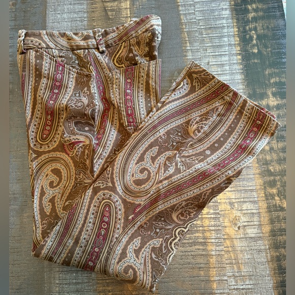 Womens Vintage Pants Paisley Lauren Ralph Lauren Size 6 - Picture 10 of 10